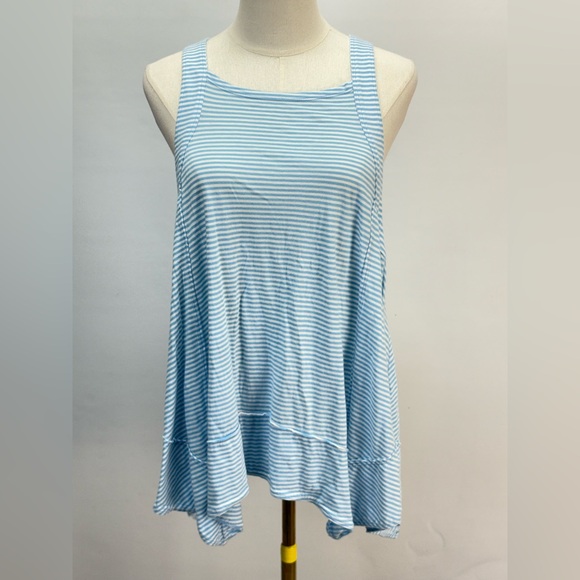 PILCRO Light Blue and White Striped Swing Tank size S - Picture 4 of 16